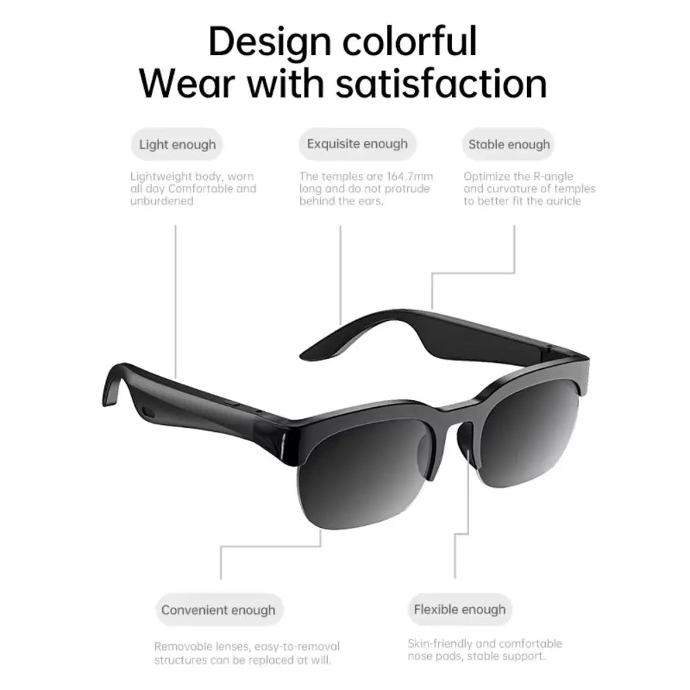AI Smart Glasses 144 Languages Bluetooth 6.0 Translator Smart Translation Glasses Axl