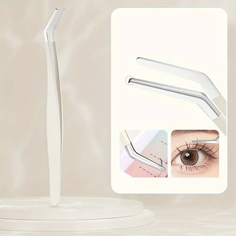 Curved Eyelash Applicator Tweezers – DIY Lash Tool Eyelash Applicator Tool Axl