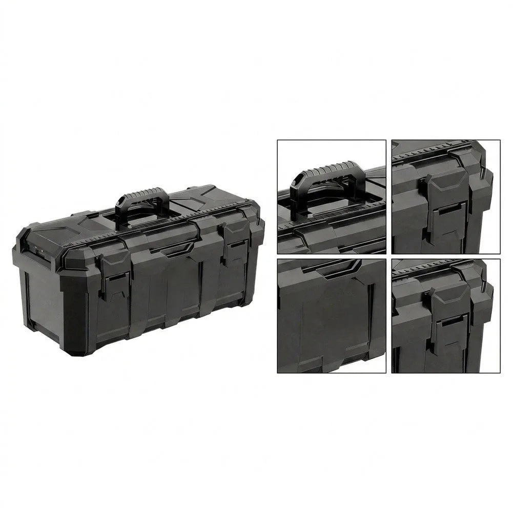 Heavy-Duty Polypropylene Tool Box with Detachable Tray Tool Storage Box Axl