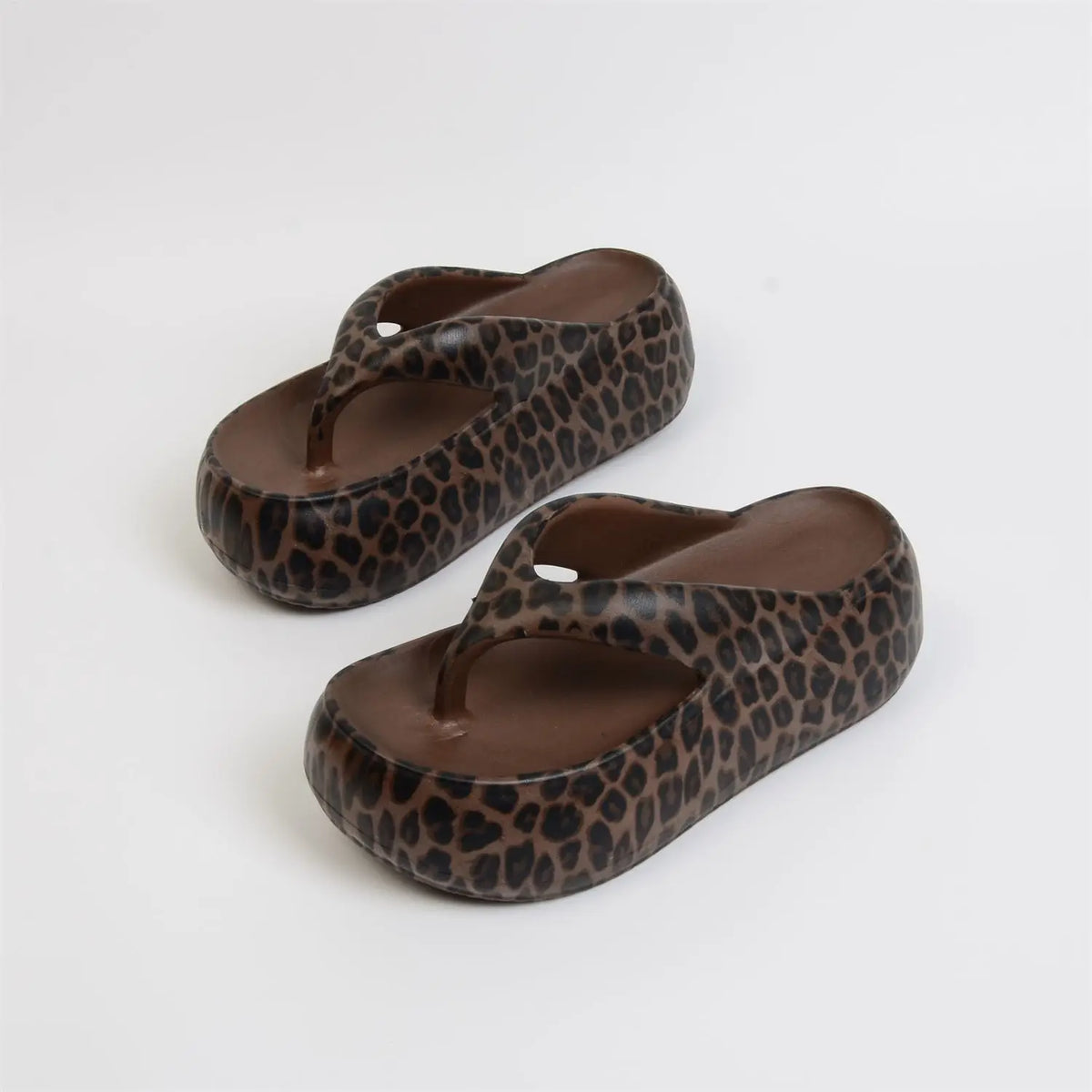 Women's Leopard Platform Slides – Chunky Sole Slippers | Lorilury Platform Slide Slippers Axl Leopard 39-40