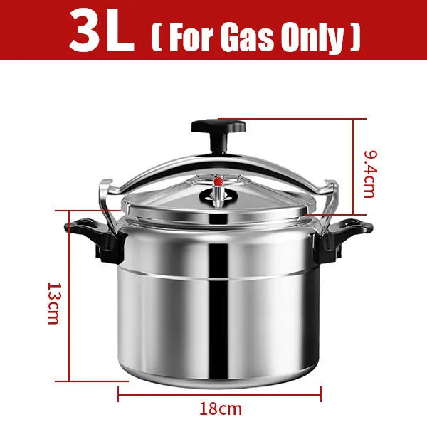 Aluminum Pressure Cooker 3L–5L | Gas Stovetop Canner Stovetop Pressure Cooker Axl 3L-18CM