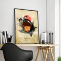 Nujabes Album Canvas Wall Art – Vintage Abstract Poster Print Canvas Wall Art Axl Black2 40X50cmFrameless