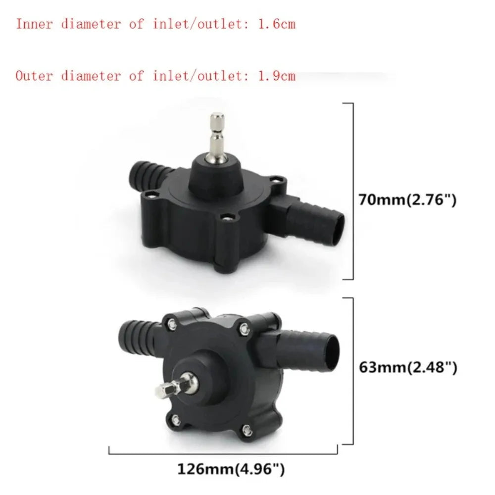 Portable Electric Drill Water Pump – Self-Priming Centrifugal Drill Water Pump Axl