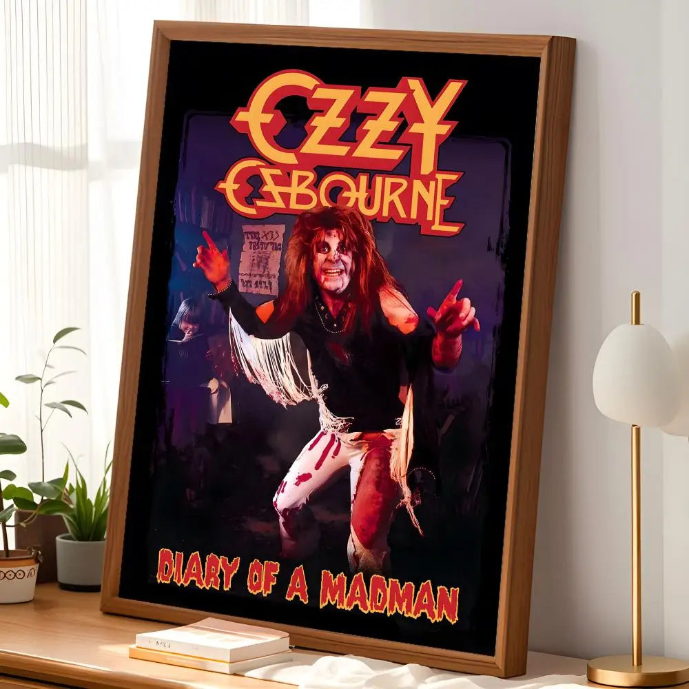 Ozzy Osbourne HD PVC Wall Poster – Self-Stick & Waterproof Wall Art Poster Axl