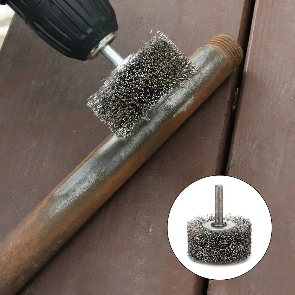 Wire Wheel Brush for Mold Polishing & Rotary Tools Wire Wheel Brush Axl