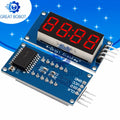 TM1637 4-Digit 7-Segment LED Display Module for Arduino LED Display Module Axl Default Title