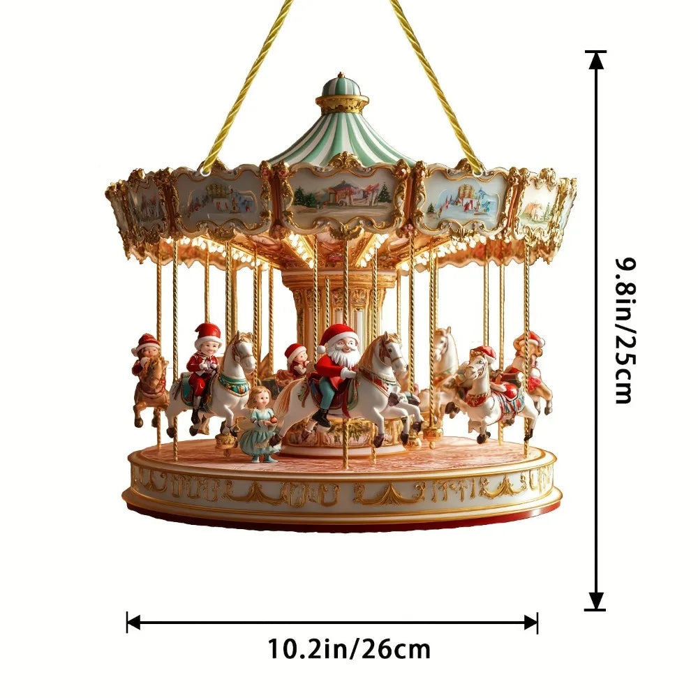 Large Acrylic Christmas Ornaments – Sun Light Catcher Pendants Christmas Ornament Axl