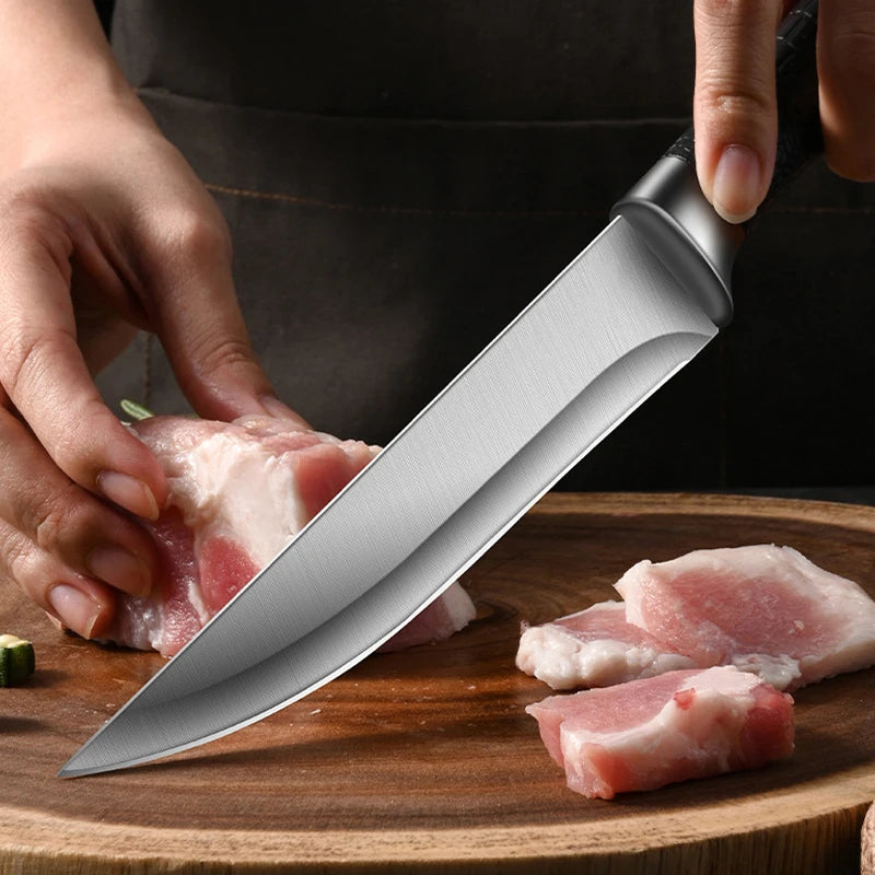YRIDEFE Stainless Steel Boning Knife Set – Butcher Kitchen Boning Knife Set Axl