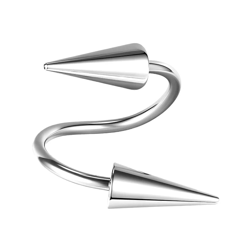 3-Piece Gothic Stainless Steel Rivet Ear Clip Earrings Set Ear Clip Earrings Axl