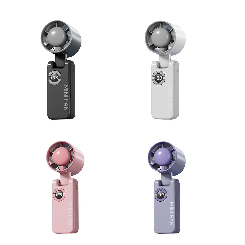 199-Speed Foldable Handheld Fan | USB Rechargeable Turbo Fan Handheld Cooling Fan Axl