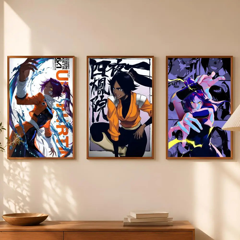 Yoruichi Shihoin Anime Wall Poster – HD Self-Stick Waterproof Anime Wall Poster Axl