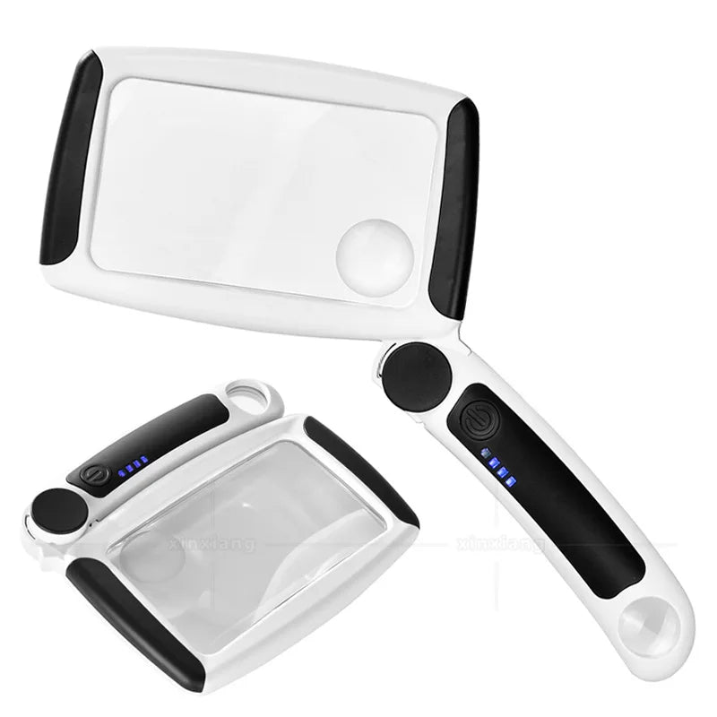 Rechargeable Magnifying Glass 5X 20X – 20 LED Loupe Magnifier LED Magnifier Loupe Axl 5X