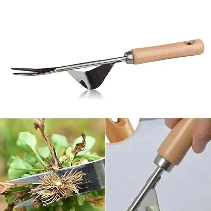 Stainless Steel Garden Weeder & Dandelion Root Remover Tool Garden Weeding Tool Axl