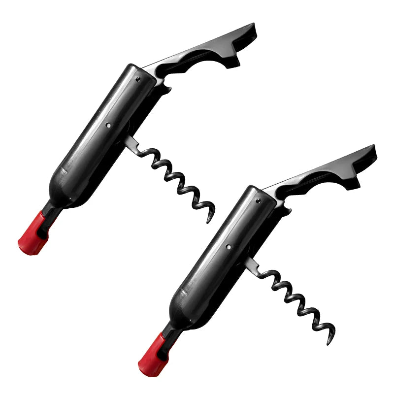 Folding Wine Bottle Opener – Stainless Steel Multifunctional Corkscrew Wine Bottle Opener Axl 2PCS Opener