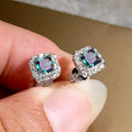 Huitan Cubic Zirconia Stud Earrings – Geometric Fashion Jewelry Stud Earrings Axl E2526