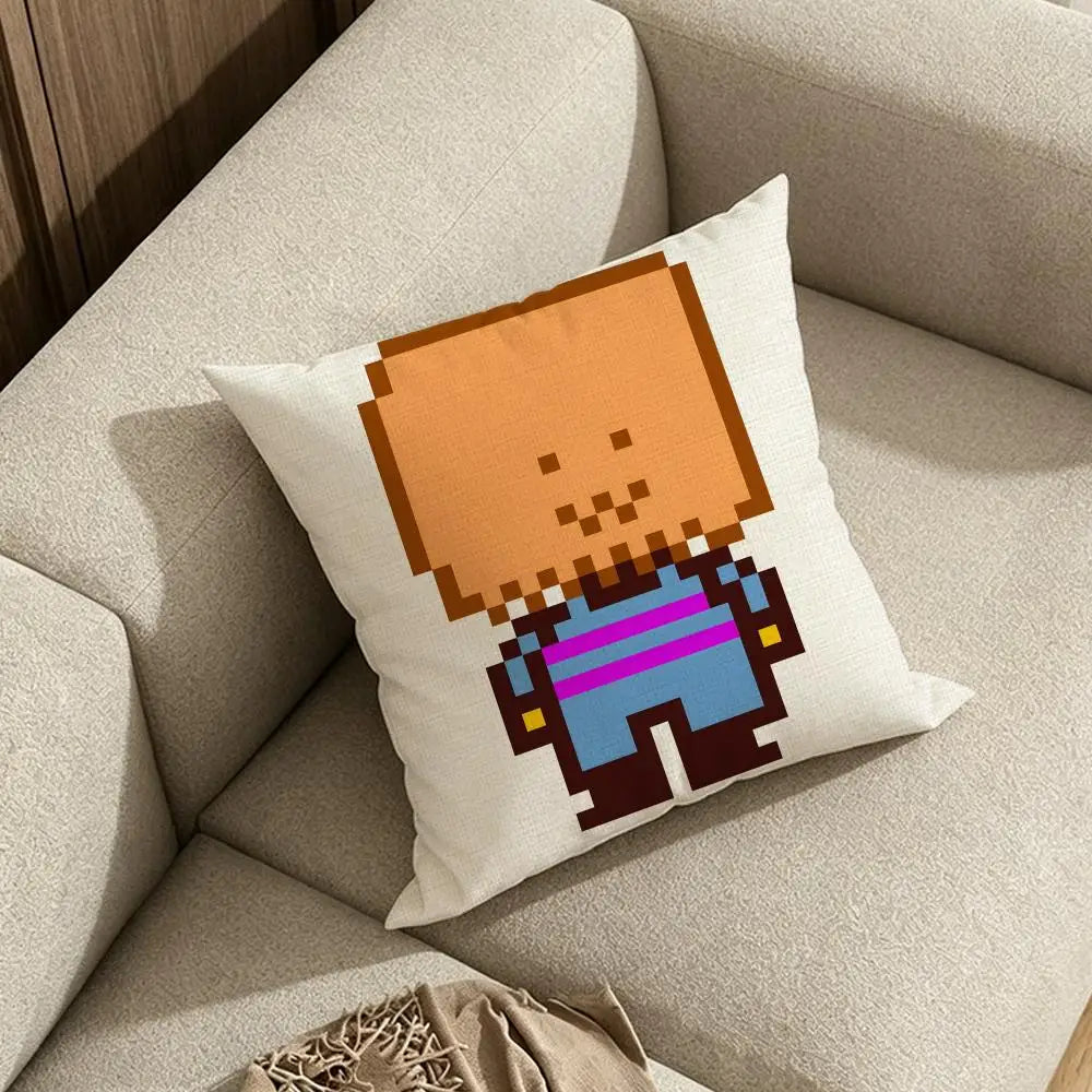 Printed Natural Linen Cushion Covers – Sofa, Bed & Chair Linen Cushion Cover Axl