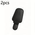 Magnetic PU Leather Car Visor Glasses Holder Clip Car Visor Organizer Axl Black 2pcs