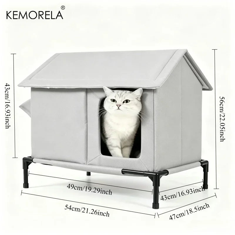 Foldable Outdoor Cat Hut with Stand – Cooling Pet House Outdoor Pet House Axl