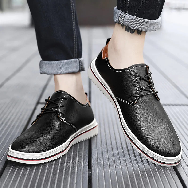 Men's Handmade Leather Derby Dress Shoes | Business Loafers Men's Derby Shoes Axl