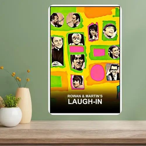 Rowan & Martin's Laugh-In Classic TV Metal Poster Sign Metal Wall Sign Axl aluminum sign aluminum 14x20cm