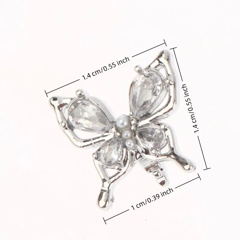 Rhinestone Clip-On Earbud Charms – 2Pcs DIY Earphone Decor Earphone Charms Axl