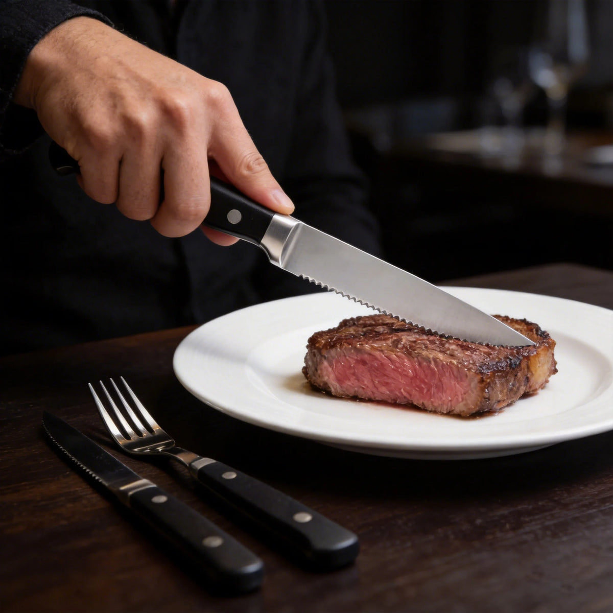 Stainless Steel Steak Knife & Fork Set – 1–8 Piece Sets Steak Knife Fork Set Axl