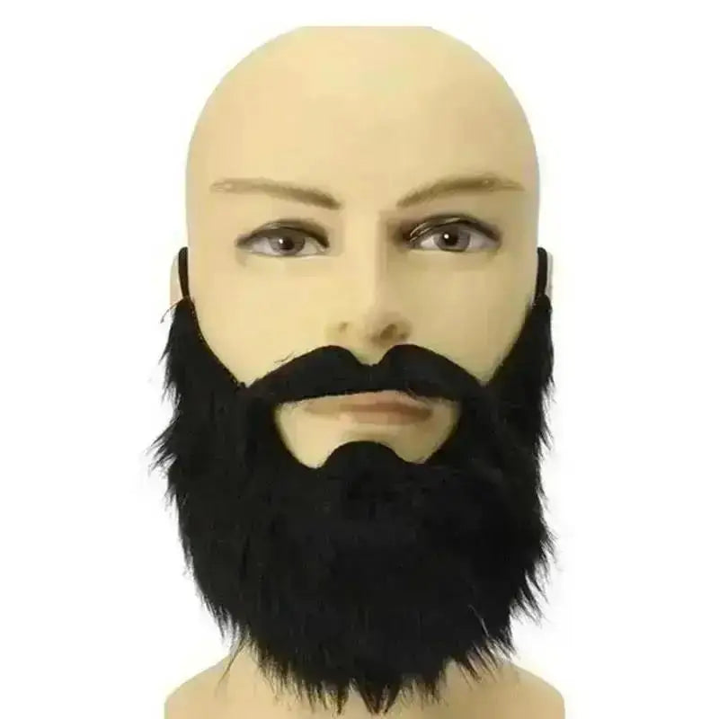 Fake Beard & Mustache Set – Santa Halloween Costume Kit Costume Accessory Set Axl