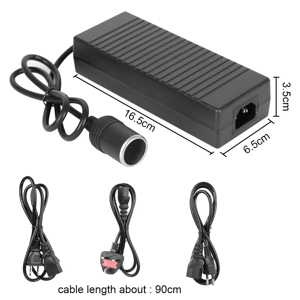 AC to DC 12V 15A Car Lighter Power Adapter – 110V/220V Converter Power Adapter Converter Axl