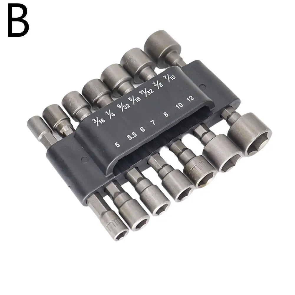 Hex Nut Driver Socket Set 9/14 Pc – CRV 5mm–13mm Nut Driver Socket Set Axl Set B