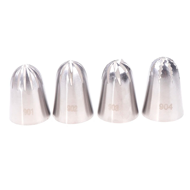 Stainless Steel Star Piping Nozzles 901–904 | Cake Icing Tips Cake Piping Nozzles Axl