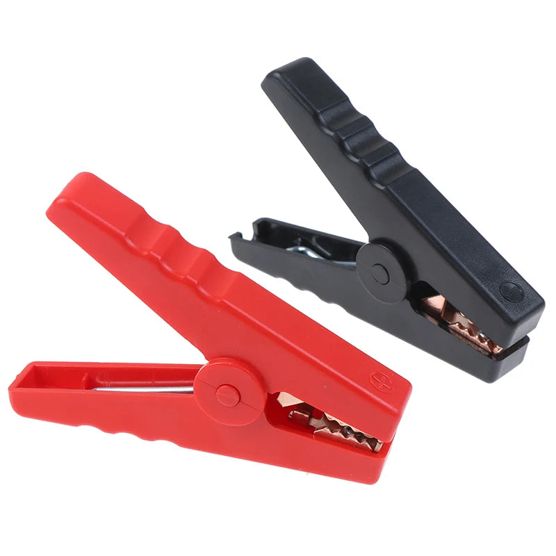 2Pcs 100A Alligator Clips – Insulated Car Battery Charger Clamps Battery Charger Clamps Axl