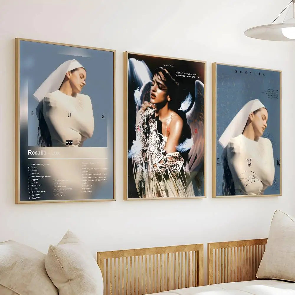 Rosalia Lux Album Poster – Self-Adhesive Waterproof Wall Sticker Wall Art Poster Axl