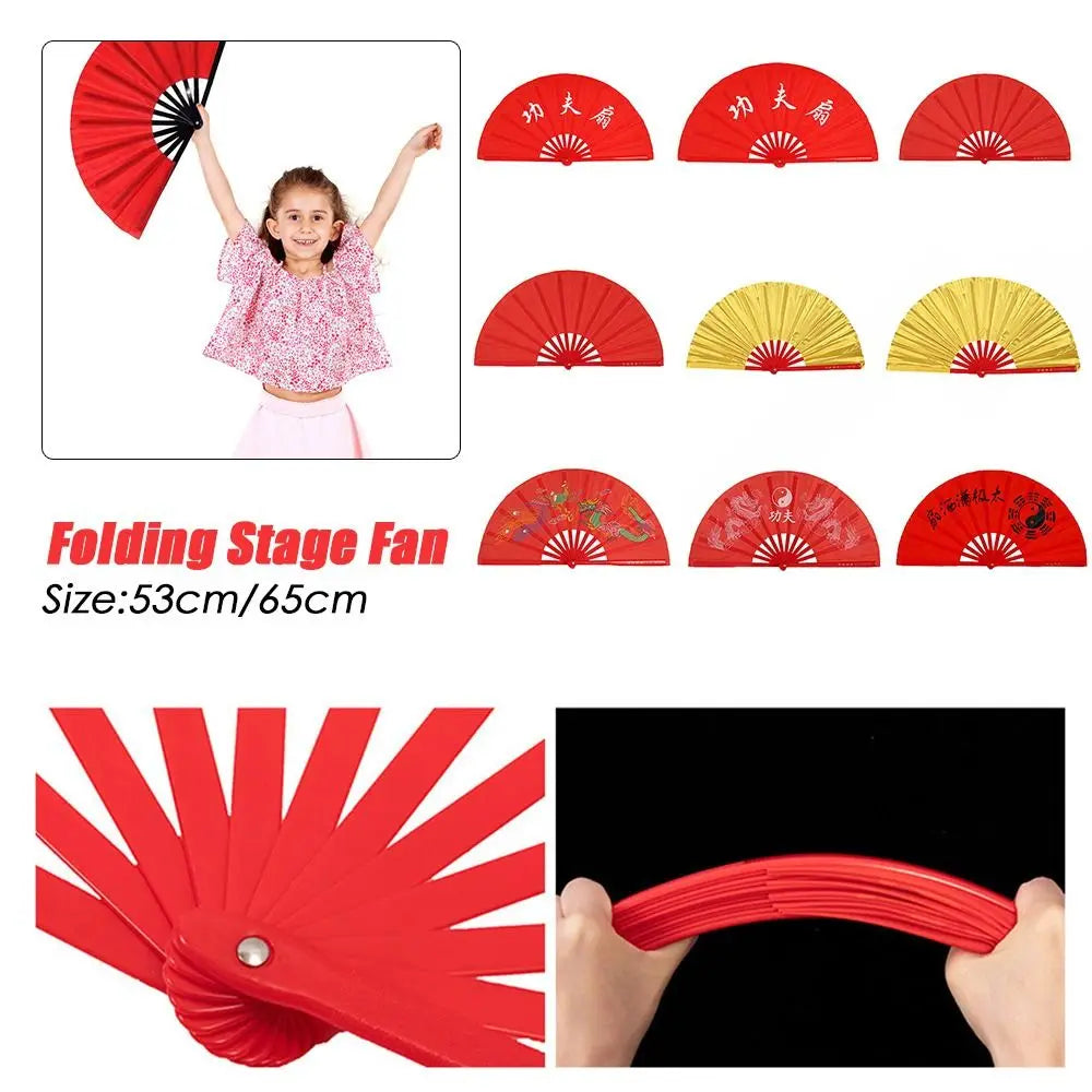 Chinese Tai Chi Kung Fu Folding Fan – Silk, 28/34cm Gift Fan Folding Performance Fan Axl