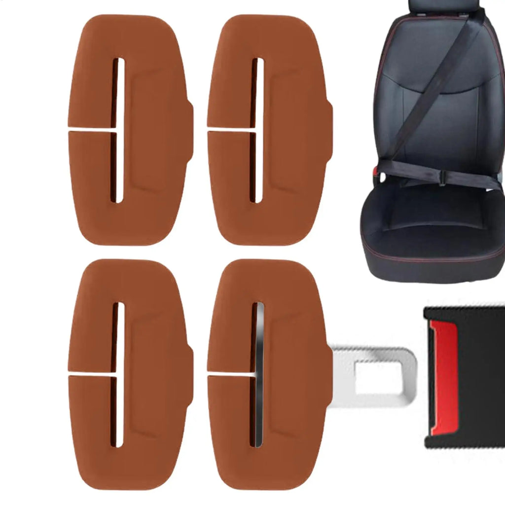 Silicone Seat Belt Buckle Protector Cover – 4-Pack Universal Seat Belt Accessory Axl