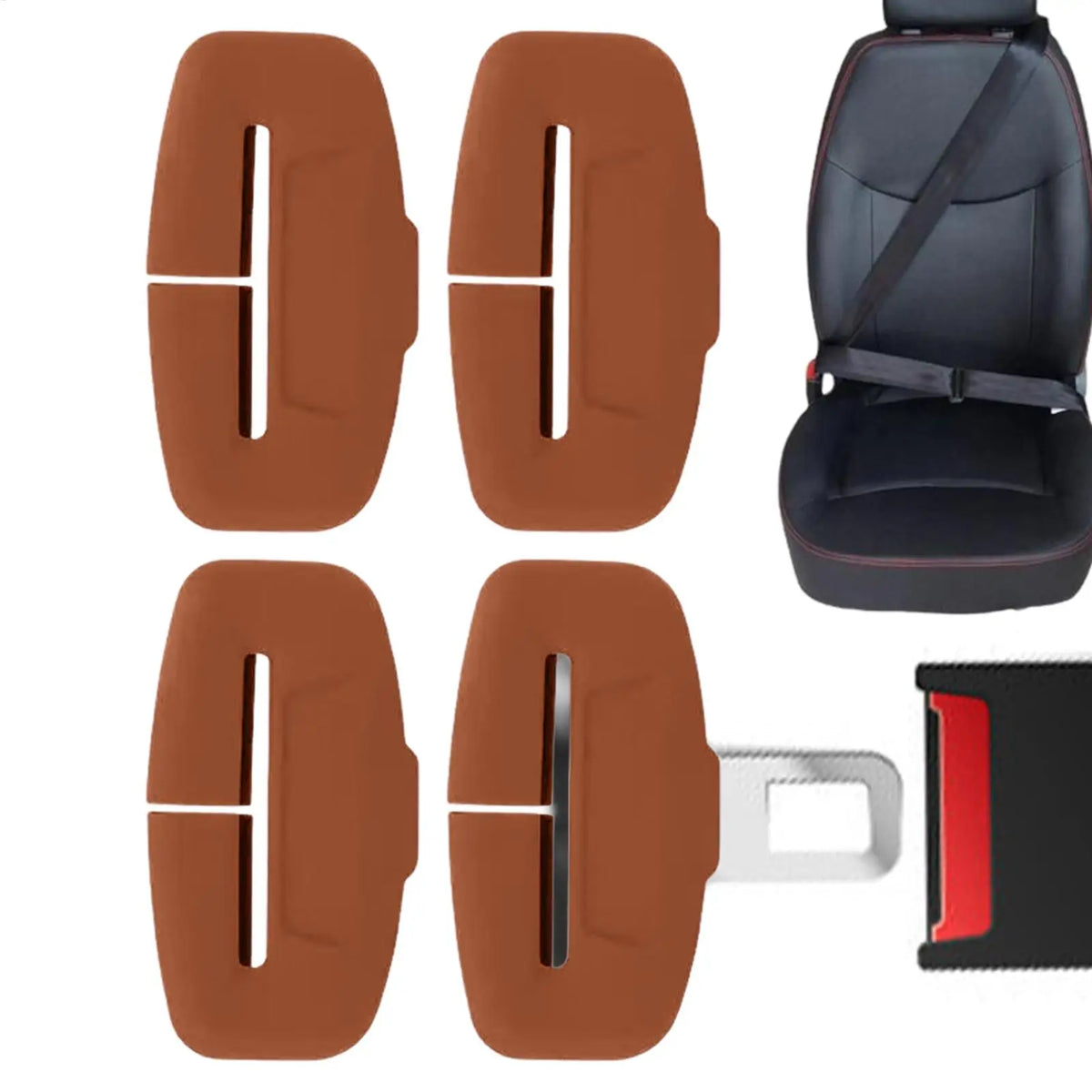 Silicone Seat Belt Buckle Protector Cover – 4-Pack Universal Seat Belt Accessory Axl