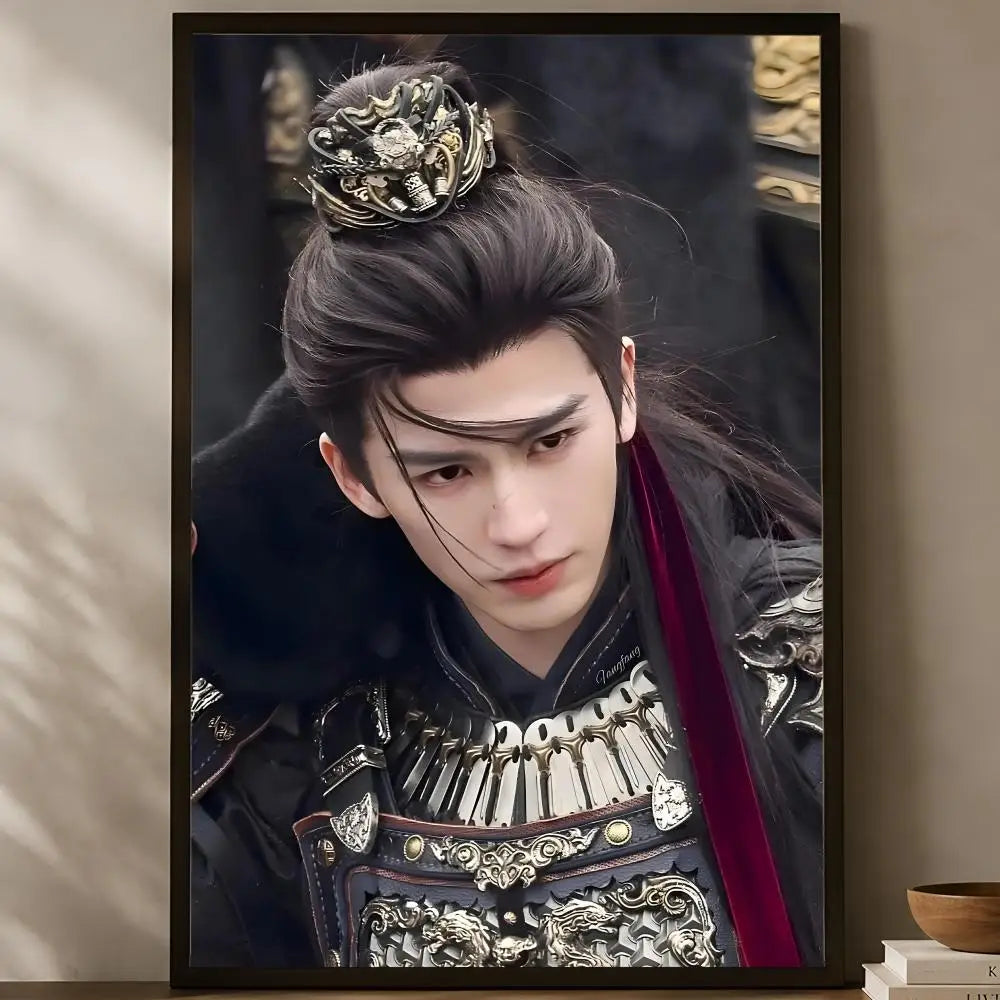 Zhang Linghe HD PVC Self-Stick Wall Art Poster | Home Decor Wall Art Poster Axl White11 60X90cmNoframe