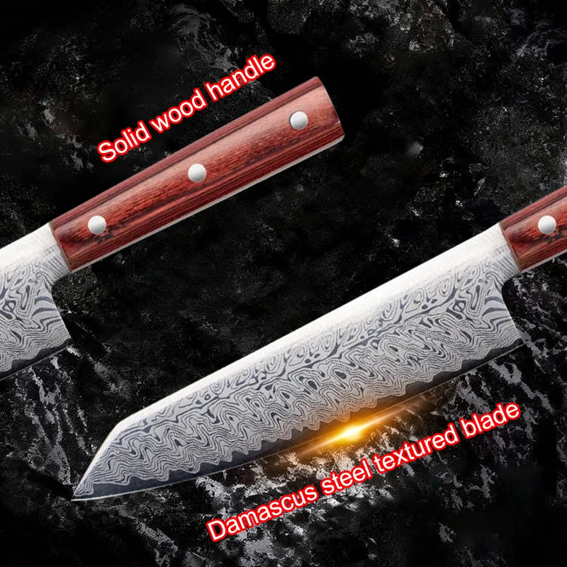 Japanese Chef's Knife – Sharp Stainless Steel & Wood Handle Chef's Kitchen Knife Axl