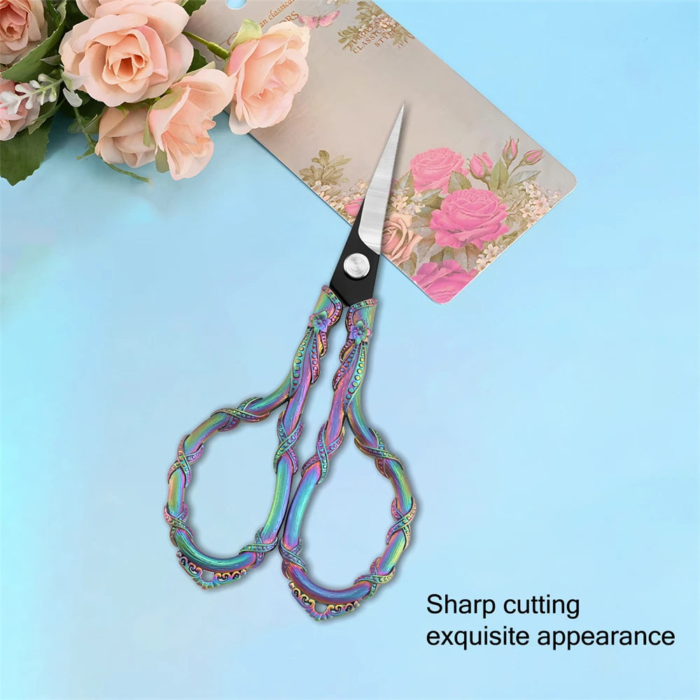 Vintage Mini Embroidery Scissors – Steel Thread & Fabric Cutter Embroidery Scissors Axl