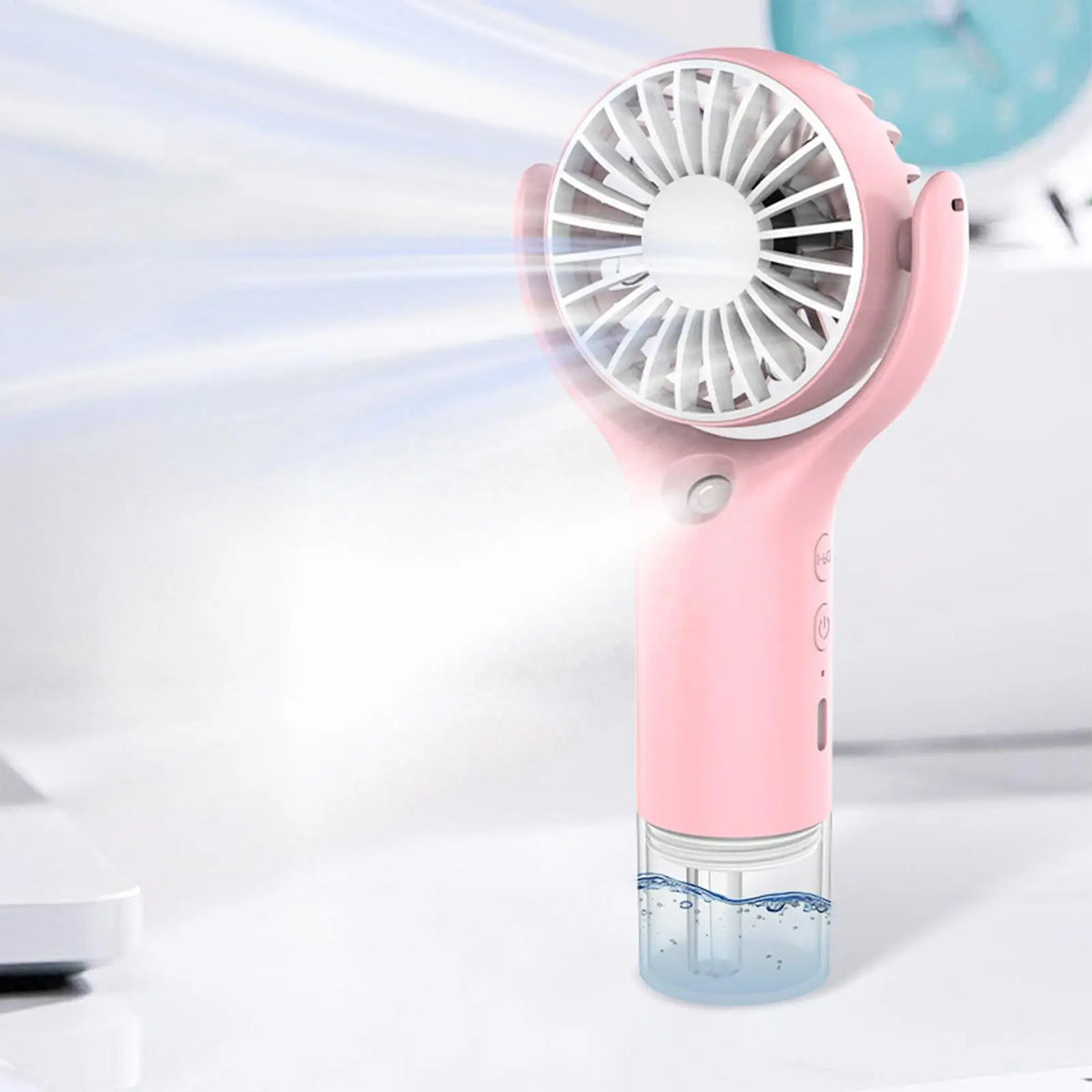 Portable Mini Handheld Mist Fan – USB Rechargeable Water Spray Handheld Mist Fan Axl