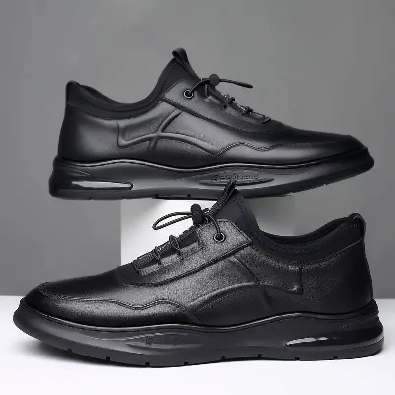 Men's Leather Casual Loafers – Breathable Non-Slip Shoes Men's Casual Loafers Axl