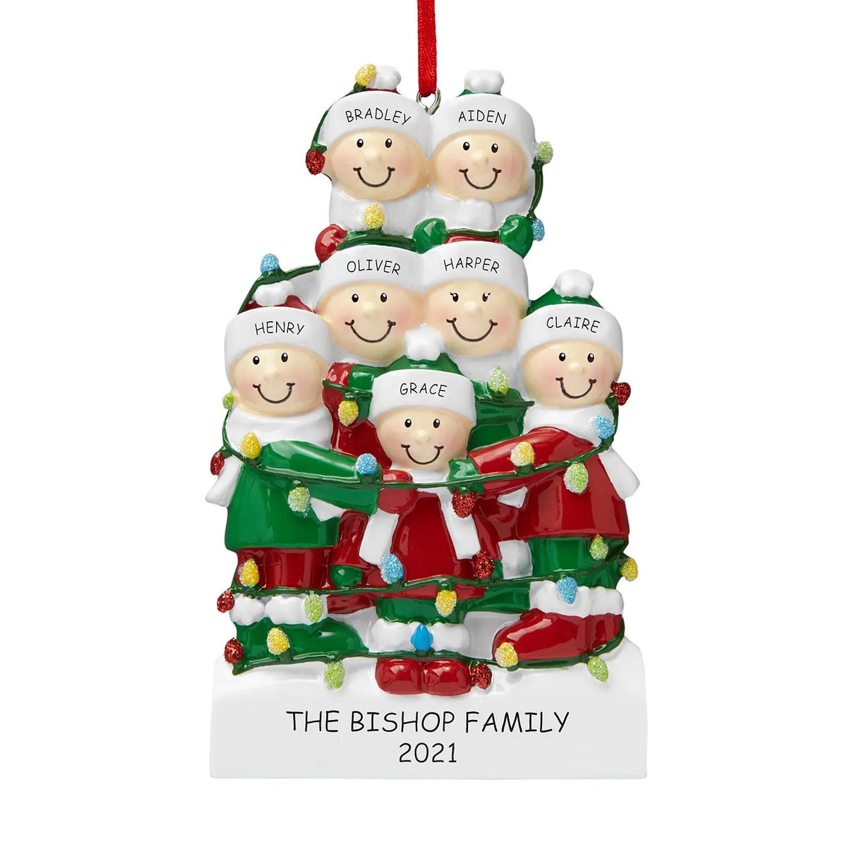Reindeer Family Christmas Tree Ornament Pendant | 2–6 People Christmas Tree Ornament Axl style 1 3