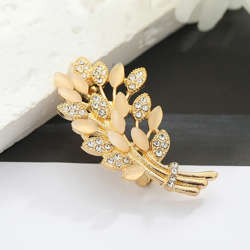 Wheat Ear Corsage Brooch – Single Pin Lapel Badge Accessory Lapel Pin Brooch Axl A1