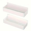 Magnetic Fridge Baskets Set of 2 – Kitchen Storage Rack Magnetic Storage Basket Axl White - 2pcs