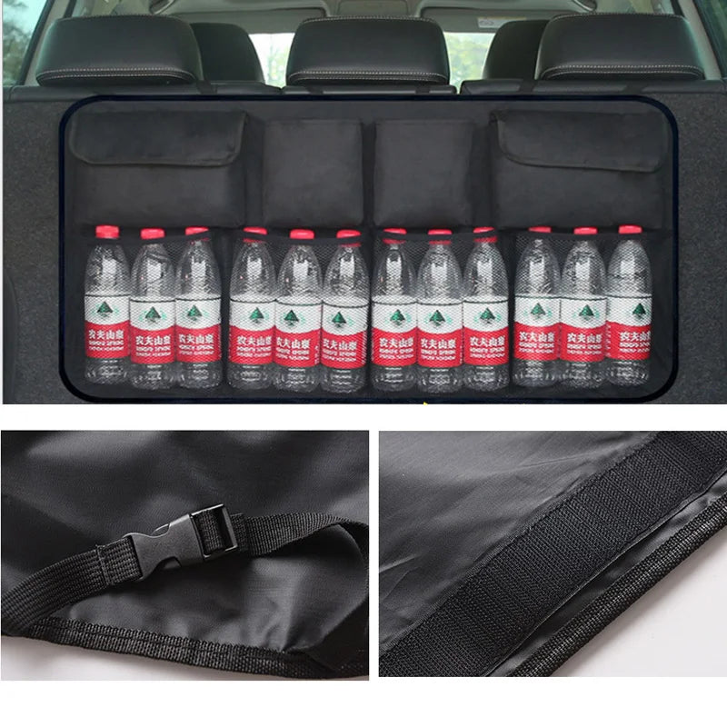 Car Backseat Organizer – Hanging Storage Bag Net for SUV & Van Car Seat Organizer Axl