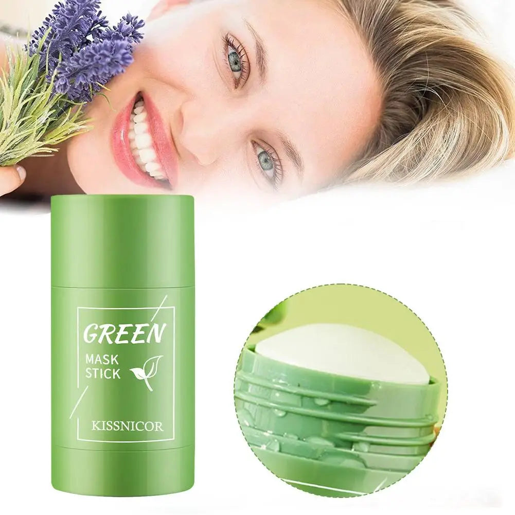 Green Tea Solid Face Mask Stick – 40g Pore Cleansing & Glow Facial Mask Stick Axl