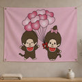 Monchhichi Character Flag Banner – Wall Hanging Decor Wall Hanging Flag Axl White07 120x180cm