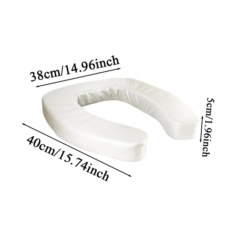 Portable Padded Toilet Seat Riser – Elevated Lift Assist Toilet Seat Riser Axl White