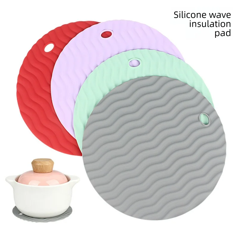 Silicone Trivet Heat Resistant Non-Slip Hot Pad Round Coaster Silicone Trivet Hot Pad Axl