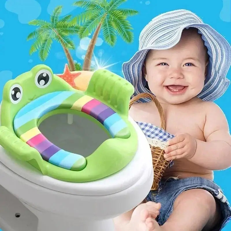 Baby Potty Training Toilet Seat with Armrest – Boys & Girls Potty Training Seat Axl