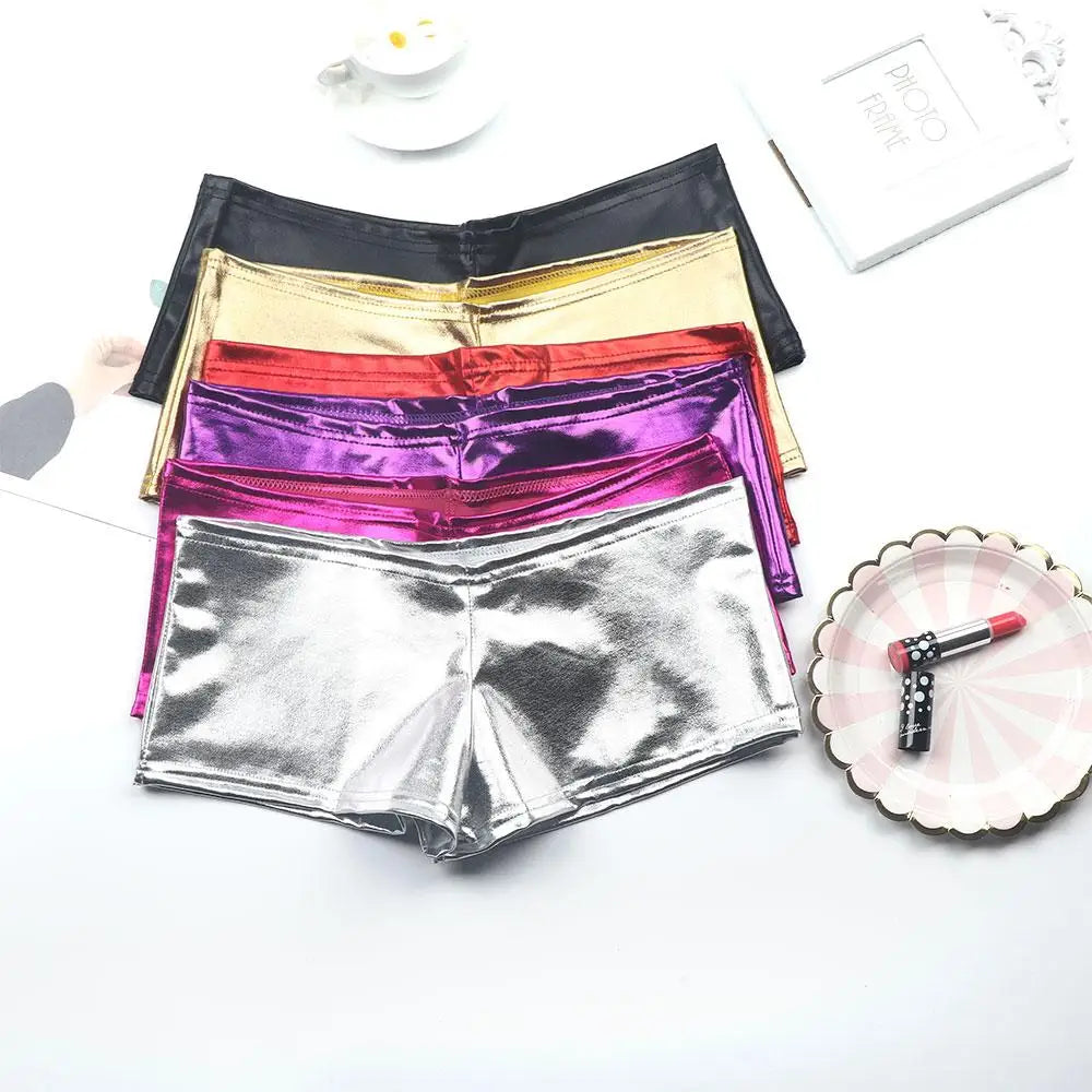 Women's PVC Leather-Look Boxer Briefs | Sexy Dance Underwear Women's Boxer Briefs Axl